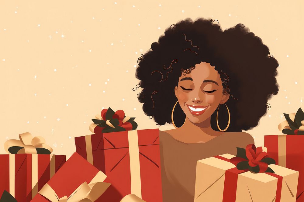 Present adult woman celebration. AI generated Image by rawpixel.