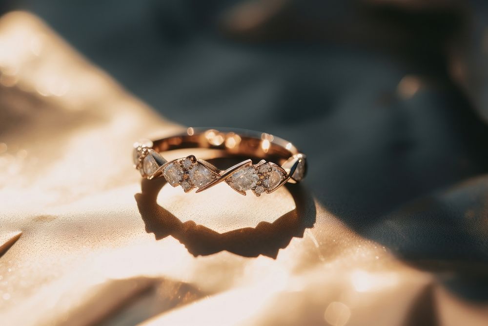 Diamond wedding ring jewelry celebration accessories. AI generated Image by rawpixel.