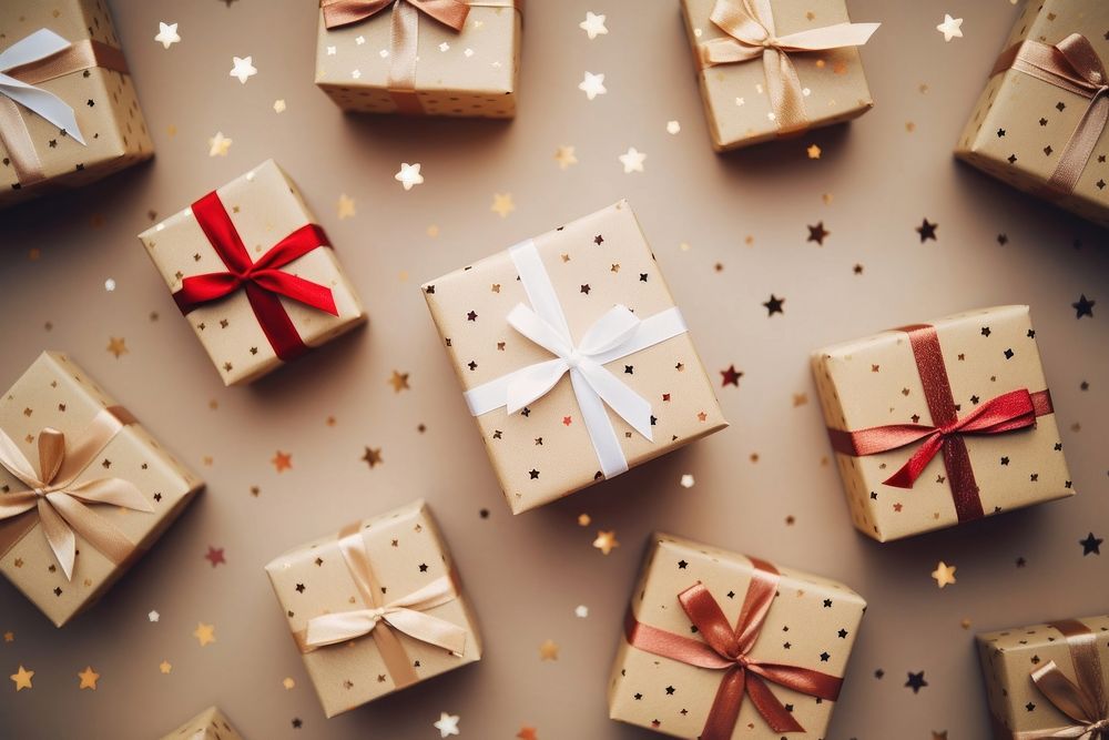 Gift boxes decoration christmas paper. AI generated Image by rawpixel.