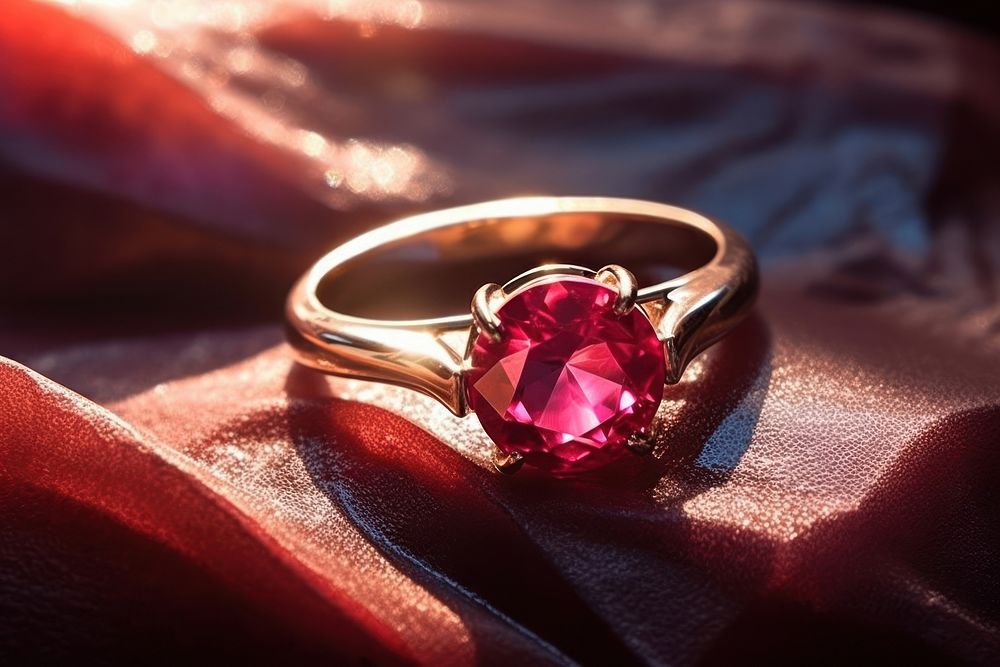 Ruby ring jewelry celebration accessories. AI generated Image by rawpixel.
