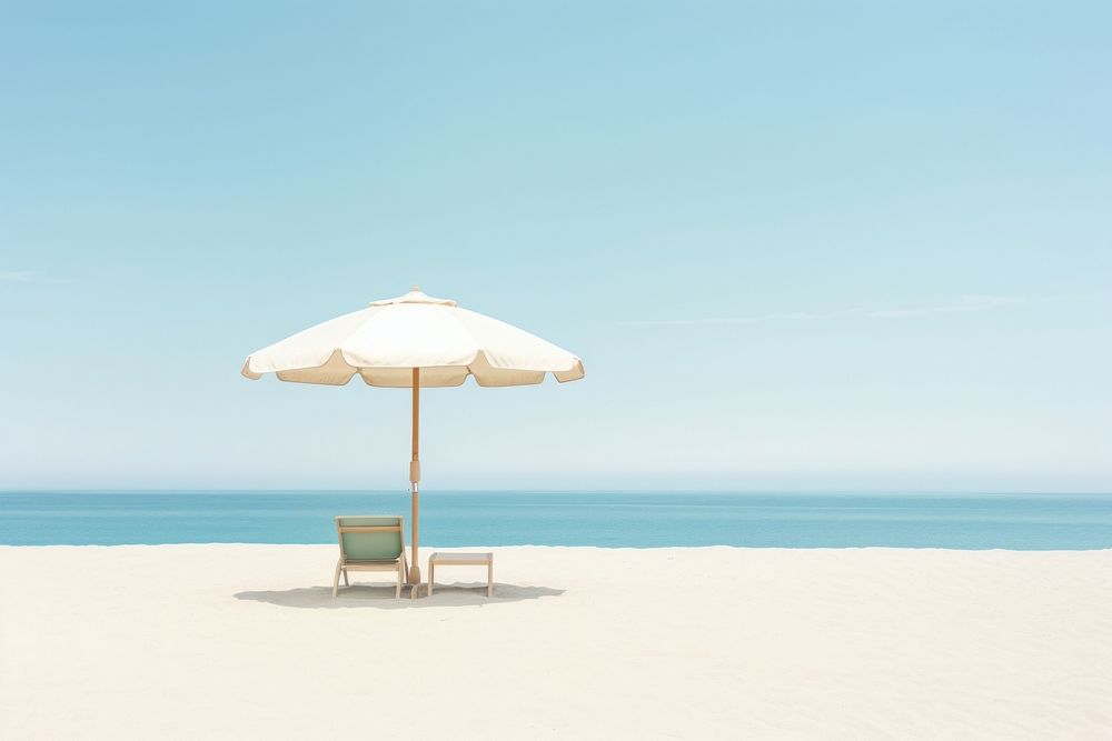 Beach sky furniture outdoors. AI generated Image by rawpixel.