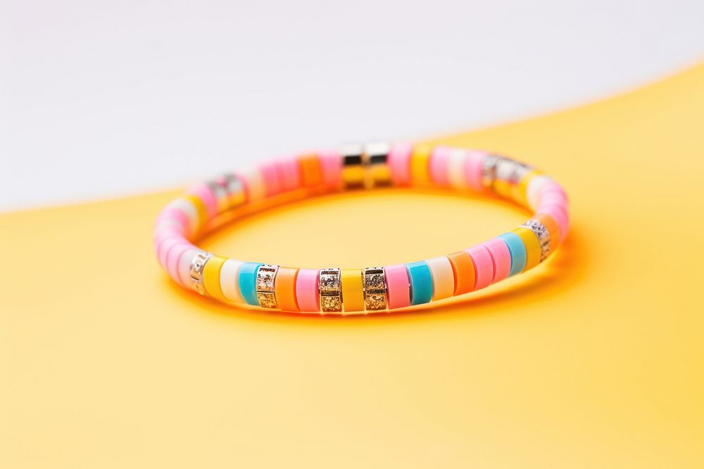 Colorful bracelet jewelry bangles ring. AI generated Image by rawpixel.