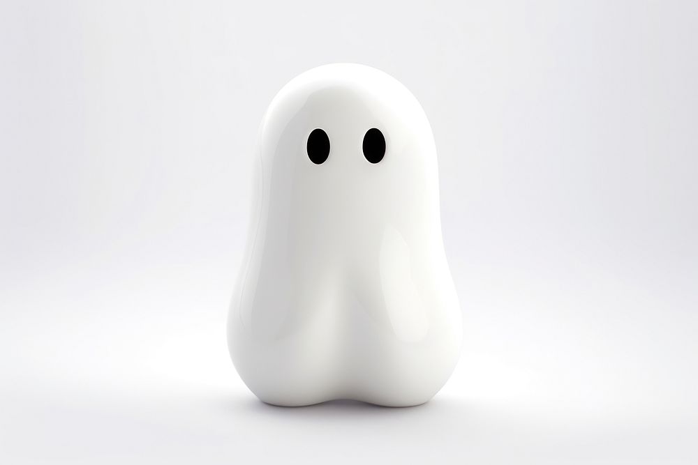 A ghost white anthropomorphic representation. AI generated Image by rawpixel.