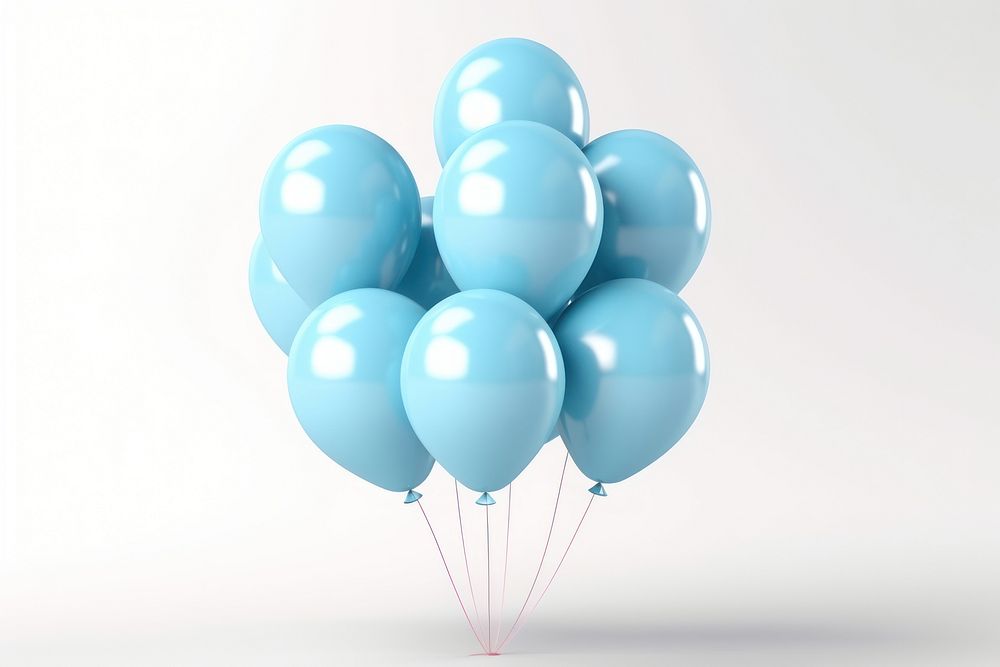 Balloon celebration party blue. AI generated Image by rawpixel.