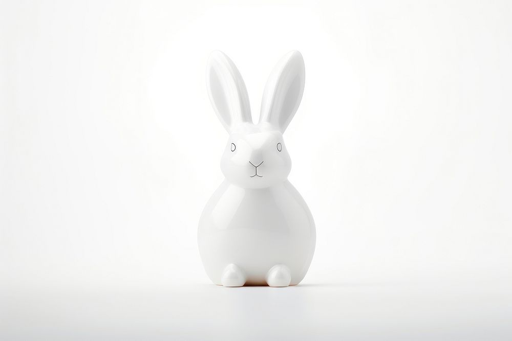 Rabbit animal mammal white. AI generated Image by rawpixel.