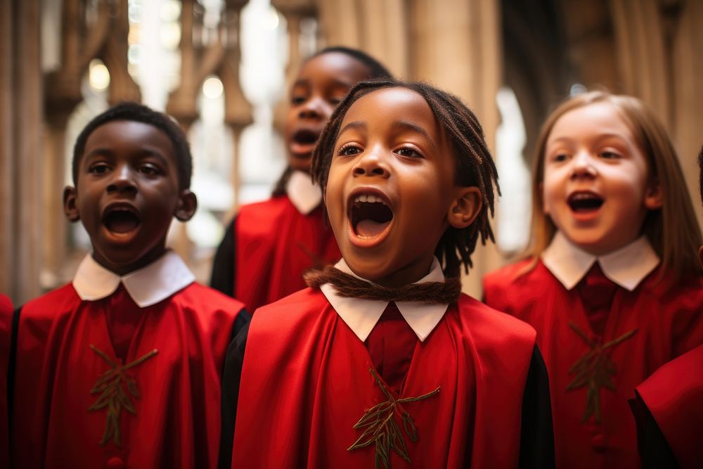 Architecture music child choir. AI generated Image by rawpixel.