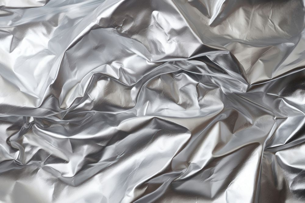 Aluminum foil texture backgrounds aluminium material. AI generated Image by rawpixel.