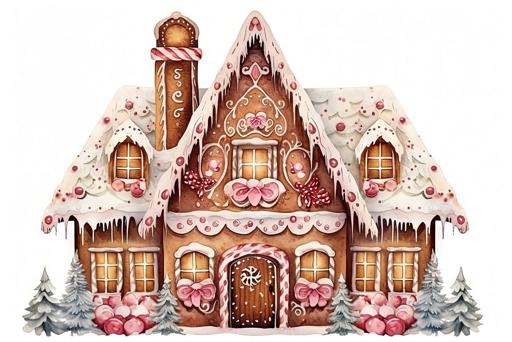 Gingerbread house christmas winter confectionery. 