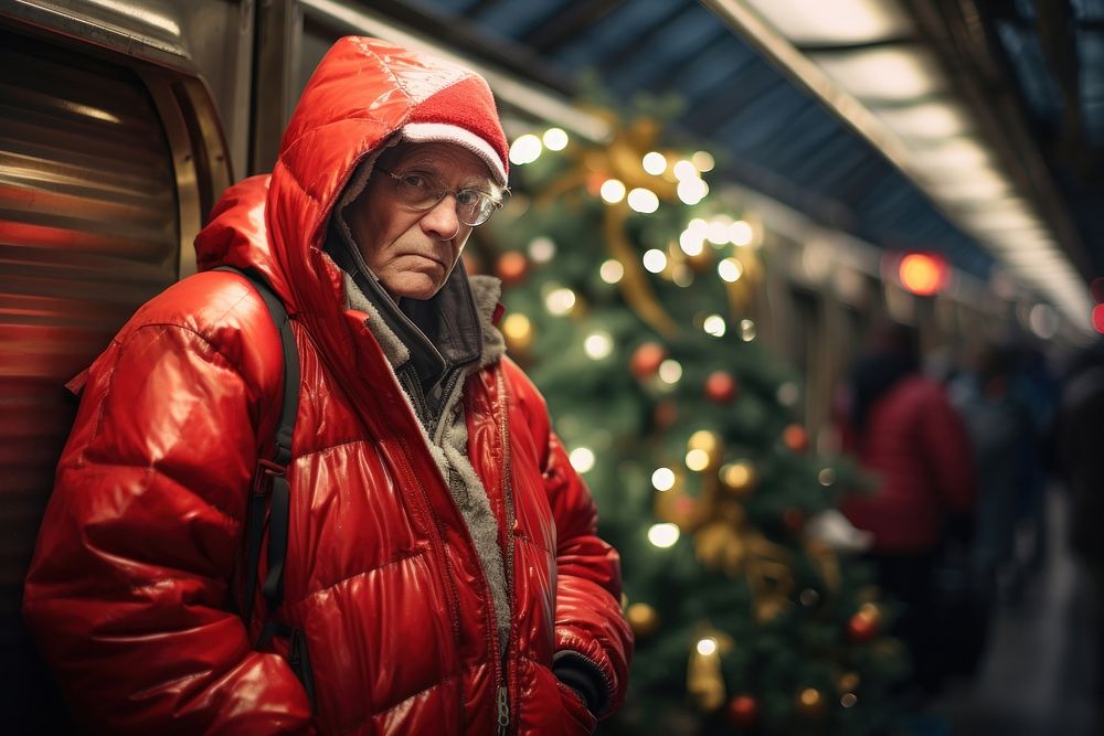 Christmas holiday winter jacket. AI generated Image by rawpixel.