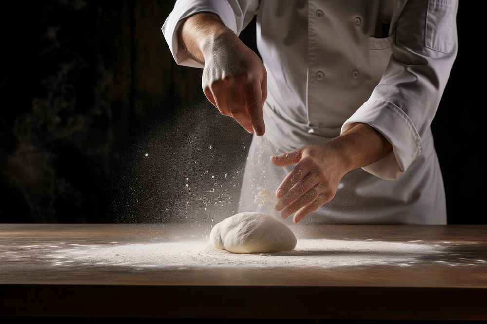 Dough flour adult hand. AI generated Image by rawpixel.