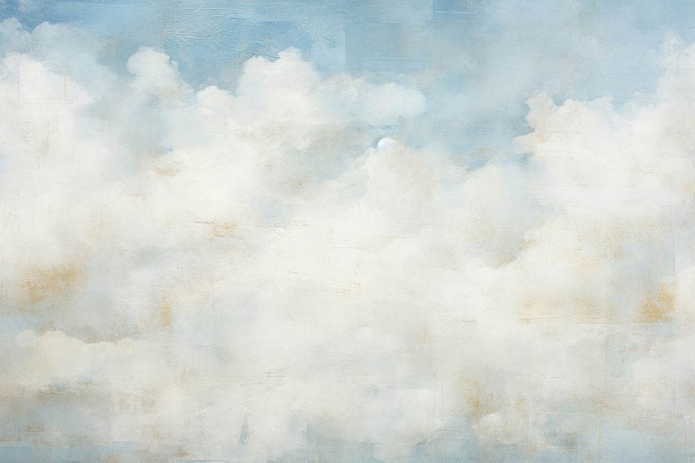 Cloudy sky backgrounds painting texture. AI generated Image by rawpixel.