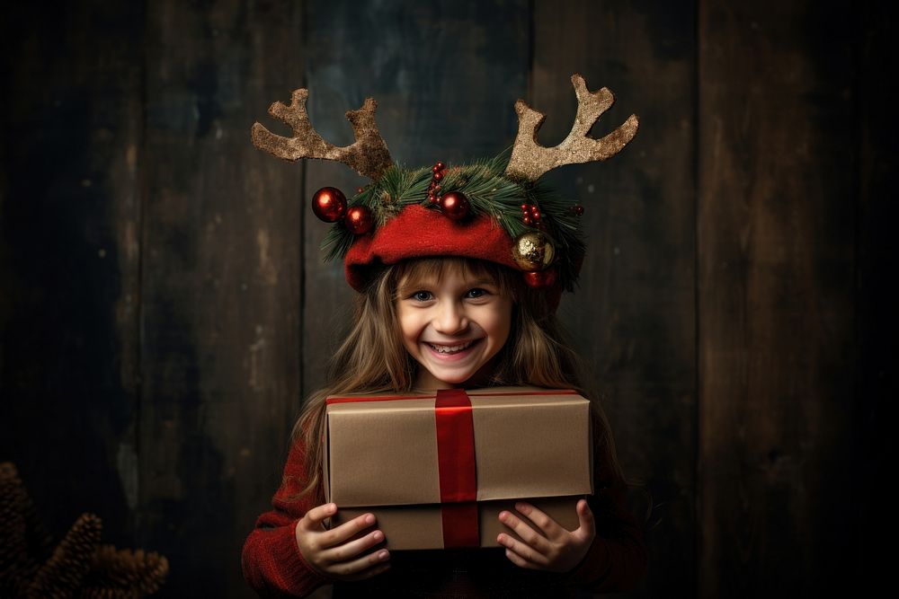 Box christmas holding smile. AI generated Image by rawpixel.