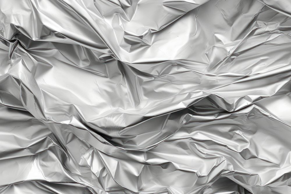 Foil wrapping background backgrounds monochrome aluminium. AI generated Image by rawpixel.