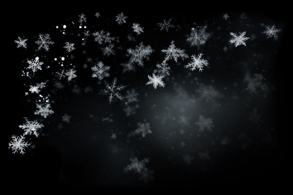Snowfall snowflake backgrounds nature. AI generated Image by rawpixel.