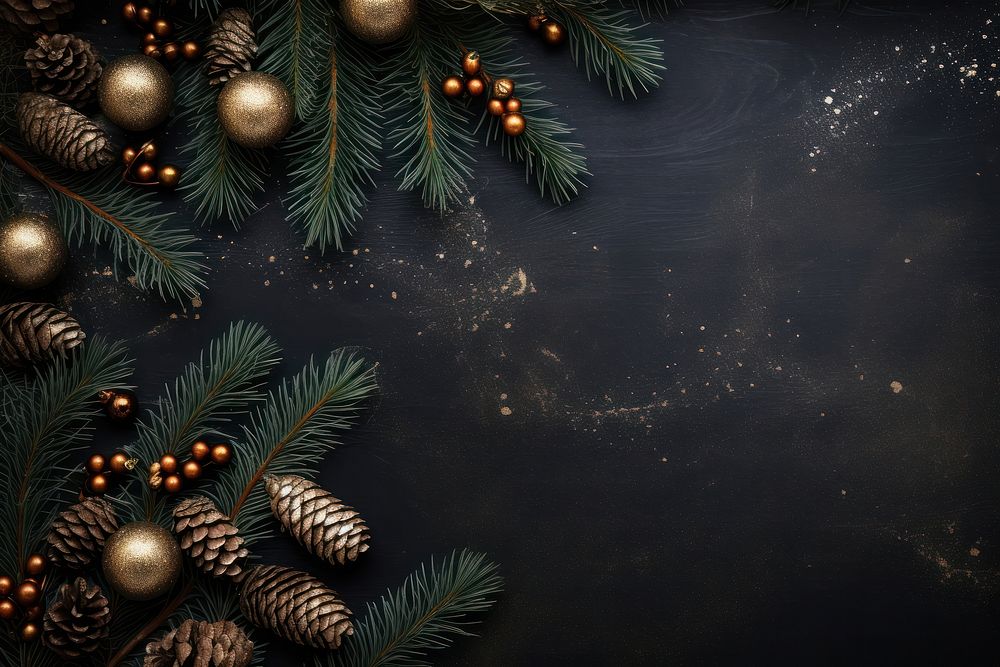 Christmas tree branches christmas backgrounds plant. AI generated Image by rawpixel.