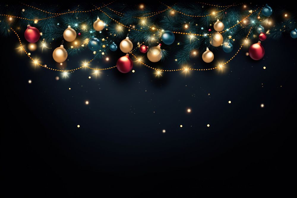 Christmas decoration lighting glowing. AI generated Image by rawpixel.