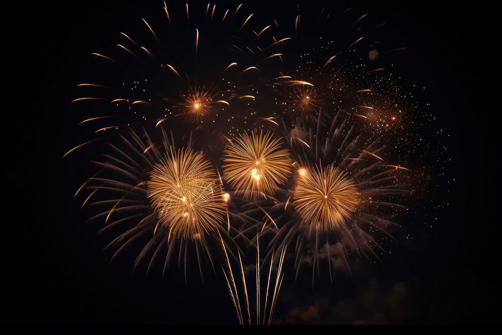 A fireworks outdoors night illuminated. AI generated Image by rawpixel.