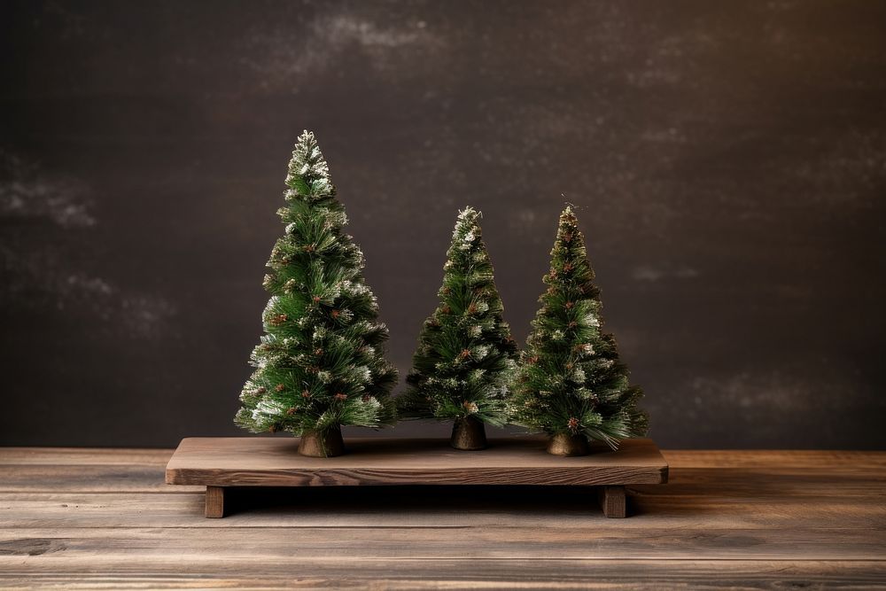 Small Christmas trees christmas wood plant. AI generated Image by rawpixel.