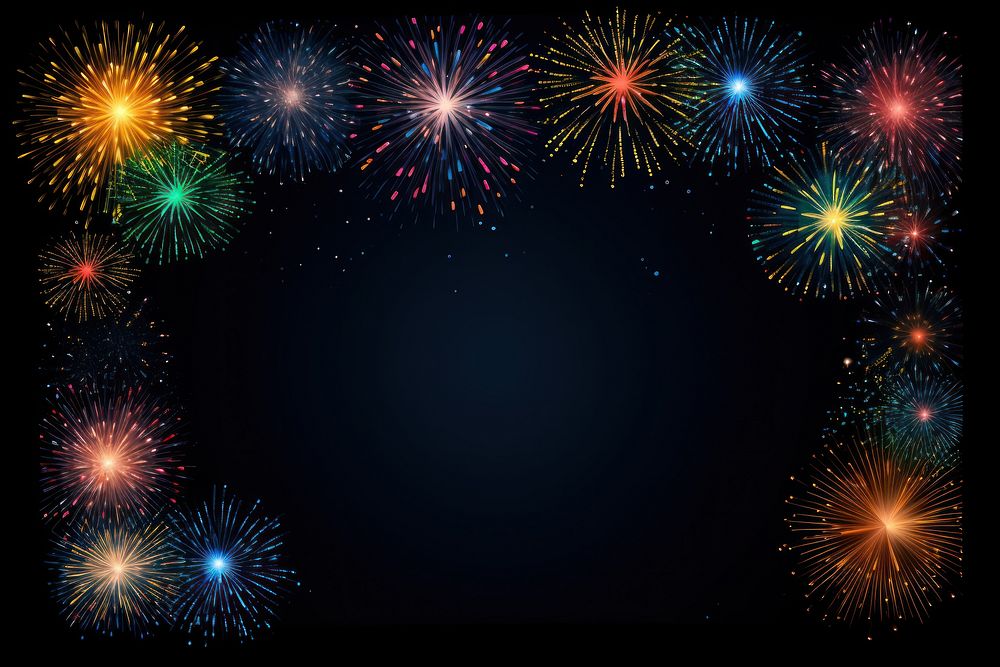 A fireworks backgrounds night light. AI generated Image by rawpixel.