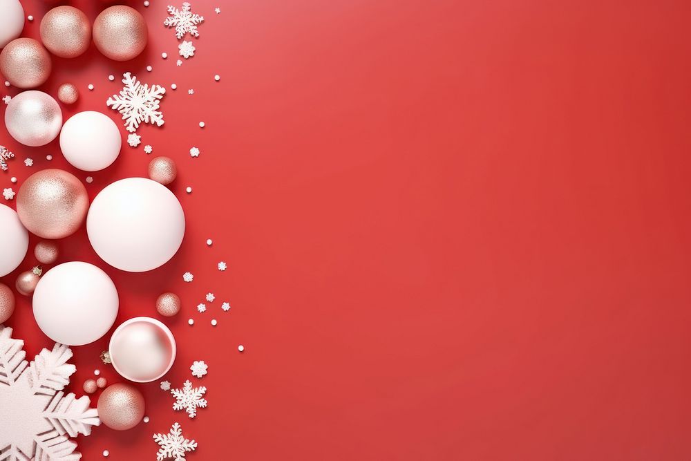 Redblank space christmas backgrounds decoration. AI generated Image by rawpixel.