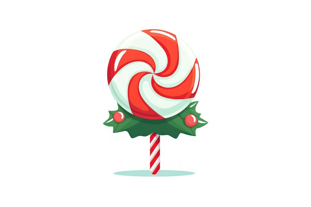 A christmas candy confectionery lollipop food. AI generated Image by rawpixel.