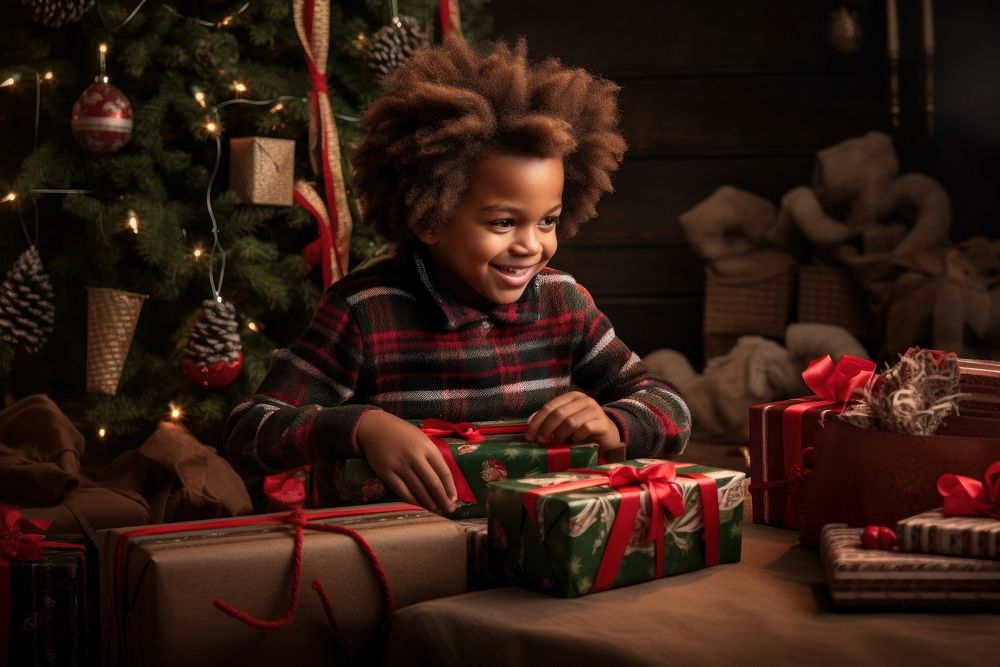 Christmas tradition holiday child. AI generated Image by rawpixel.
