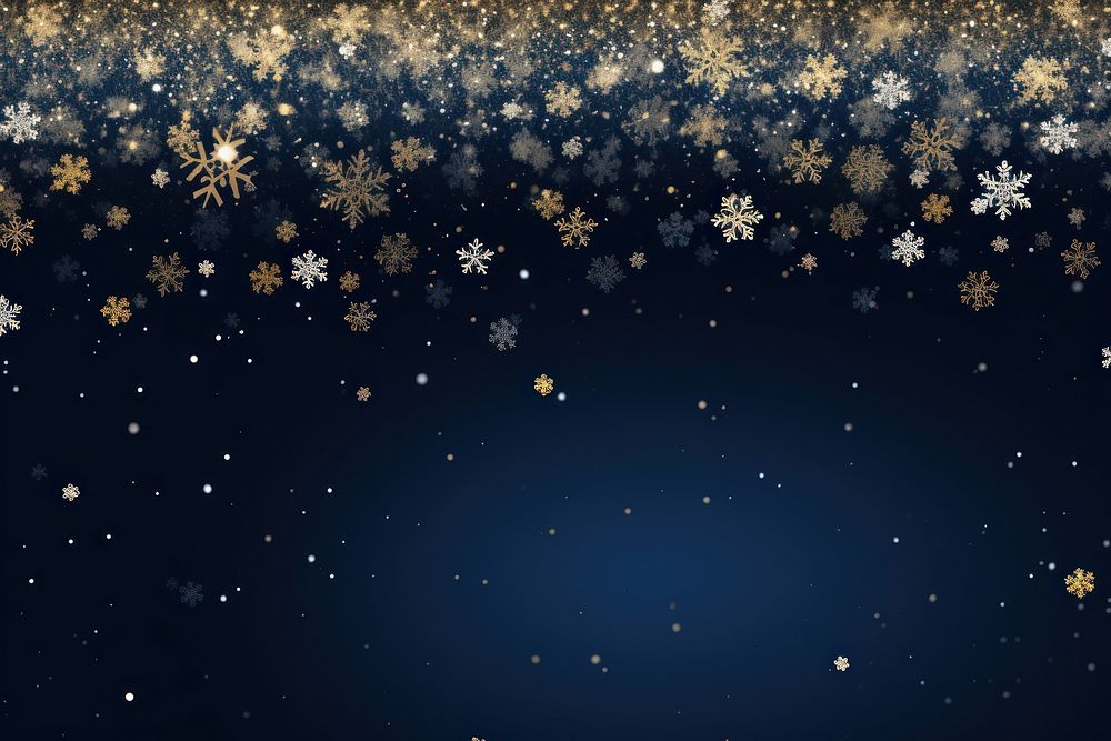 Snowflake backgrounds pattern night. AI generated Image by rawpixel.