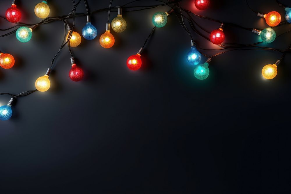 Festive Christmas lights christmas lighting night. AI generated Image by rawpixel.