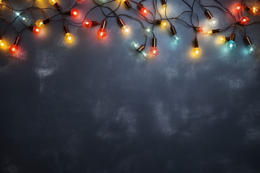 Christmas lights christmas backgrounds lighting. AI generated Image by rawpixel.