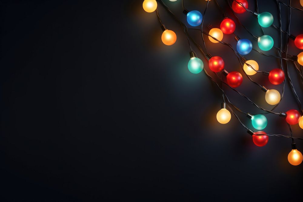 Festive Christmas lights backgrounds christmas lighting. AI generated Image by rawpixel.
