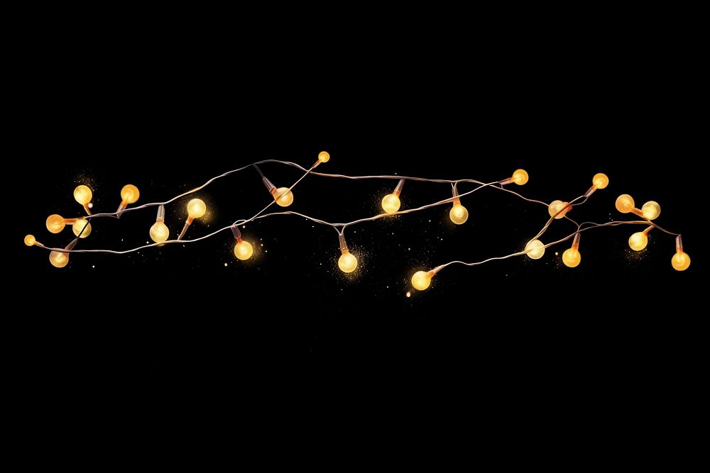 *Festive Christmas lights* on a dark background, with space for your text, photo, and framed with vibrant colors for a…