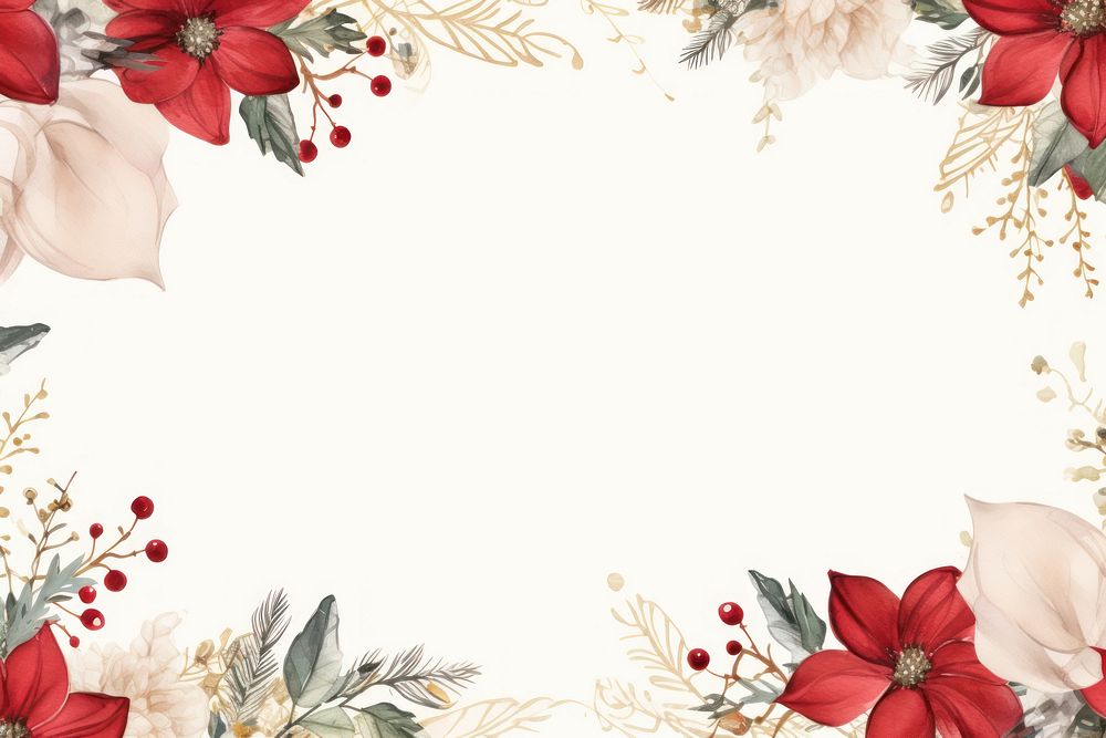 Floral frame backgrounds christmas pattern. 
