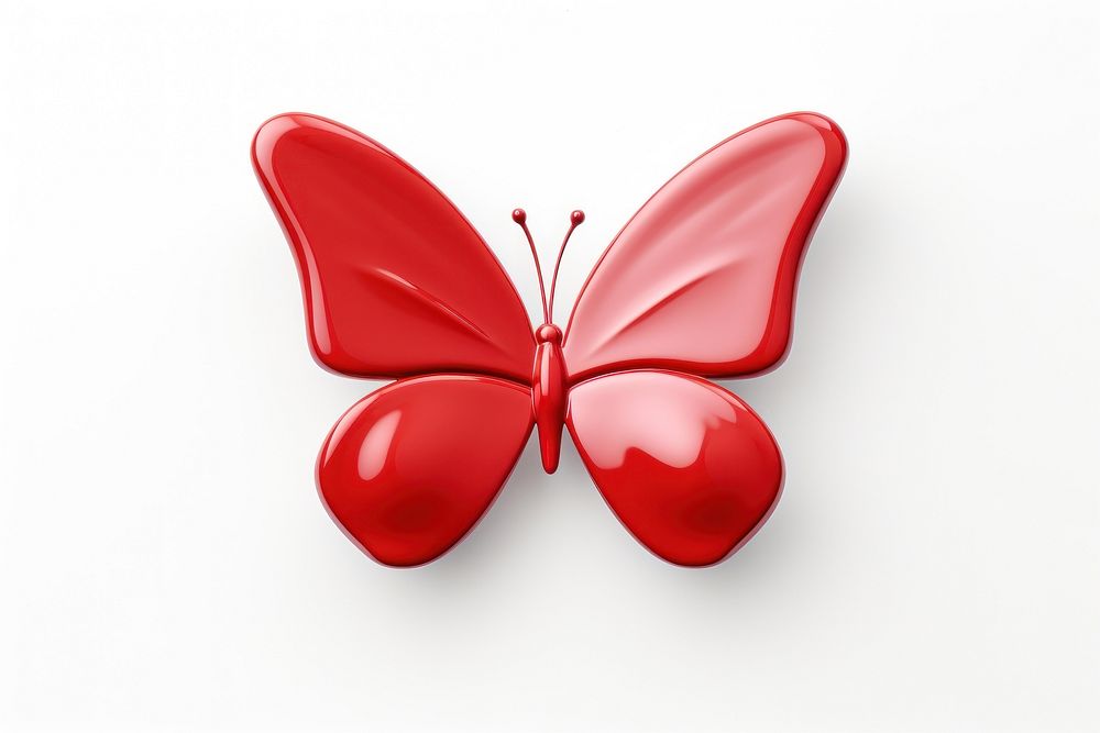 Flying butterfly petal white background confectionery. AI generated Image by rawpixel.