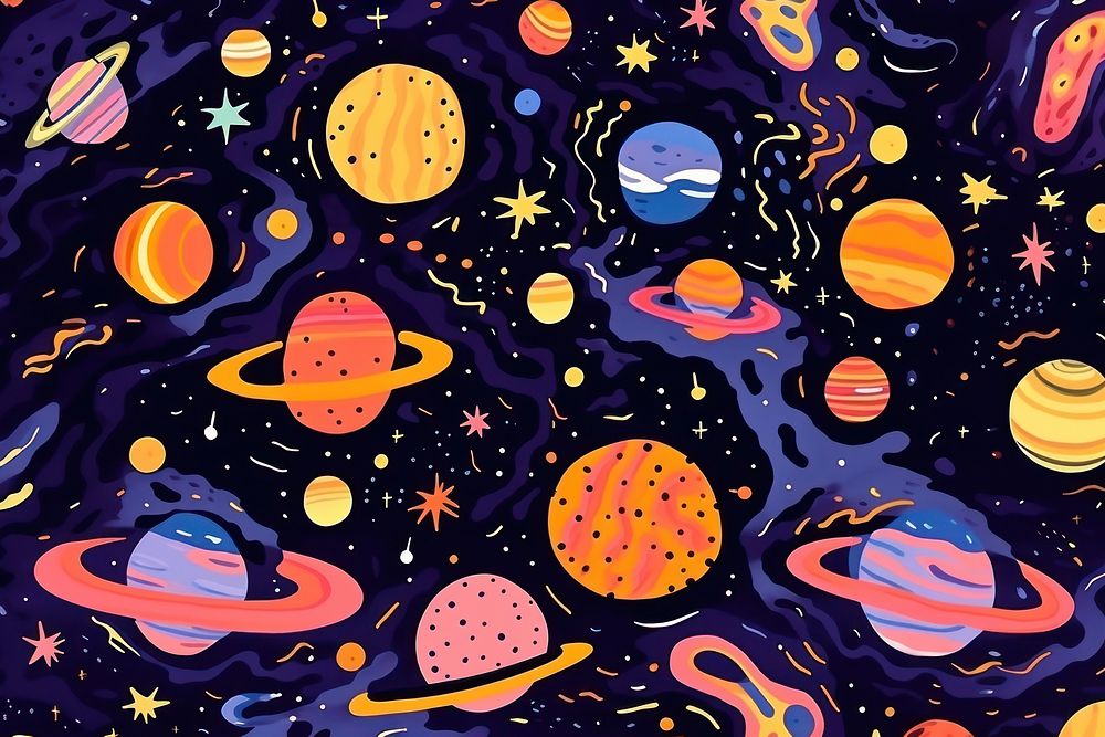 Galaxy pattern backgrounds creativity. AI generated Image by rawpixel.