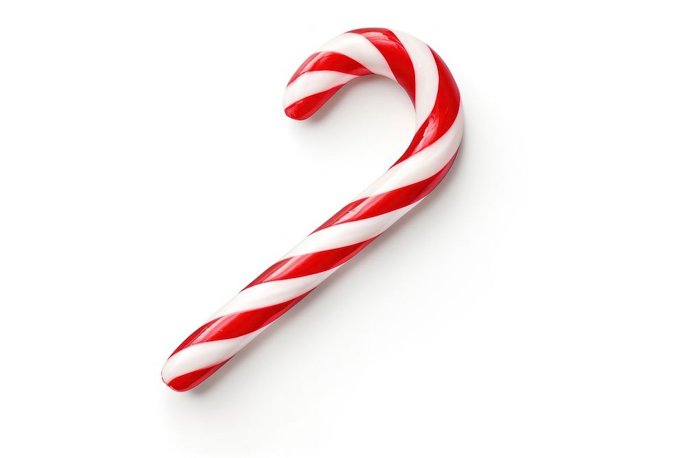 Candy Cane candy white background confectionery. AI generated Image by rawpixel.