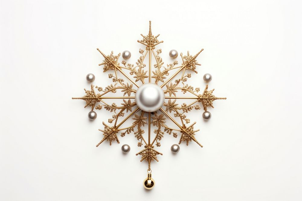 Angel Tree Topper jewelry brooch white. AI generated Image by rawpixel.