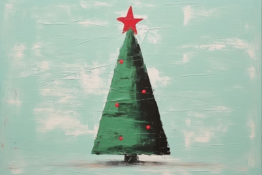 Christmas tree christmas art christmas tree. AI generated Image by rawpixel.