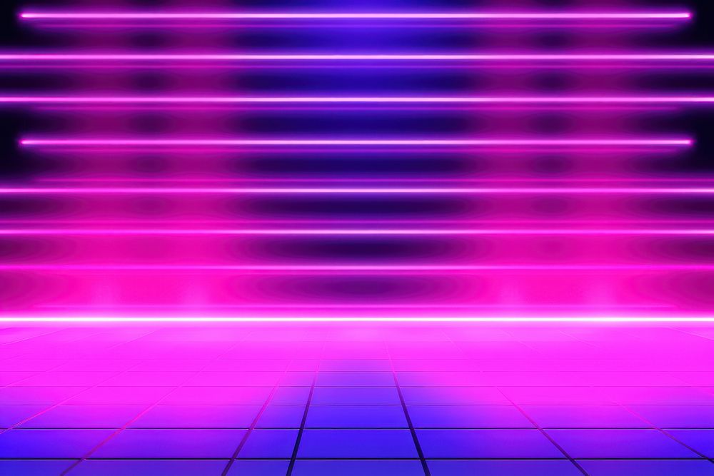 Abstract neon light background backgrounds purple architecture. AI generated Image by rawpixel.
