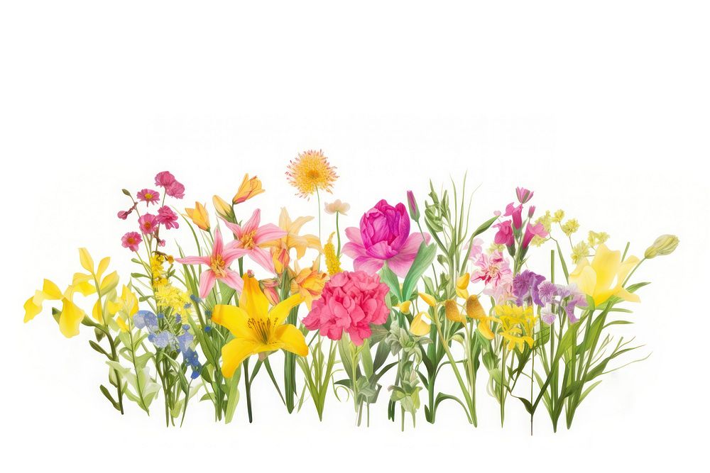 Pink flowers daffodil outdoors nature. AI generated Image by rawpixel.