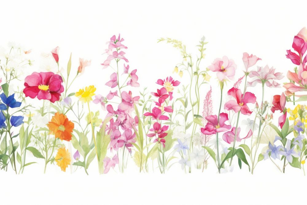 Pink flowers backgrounds outdoors pattern. AI generated Image by rawpixel.