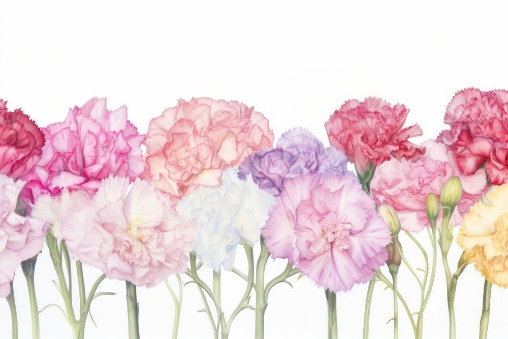 Pink pastel carnation backgrounds flower plant. AI generated Image by rawpixel.