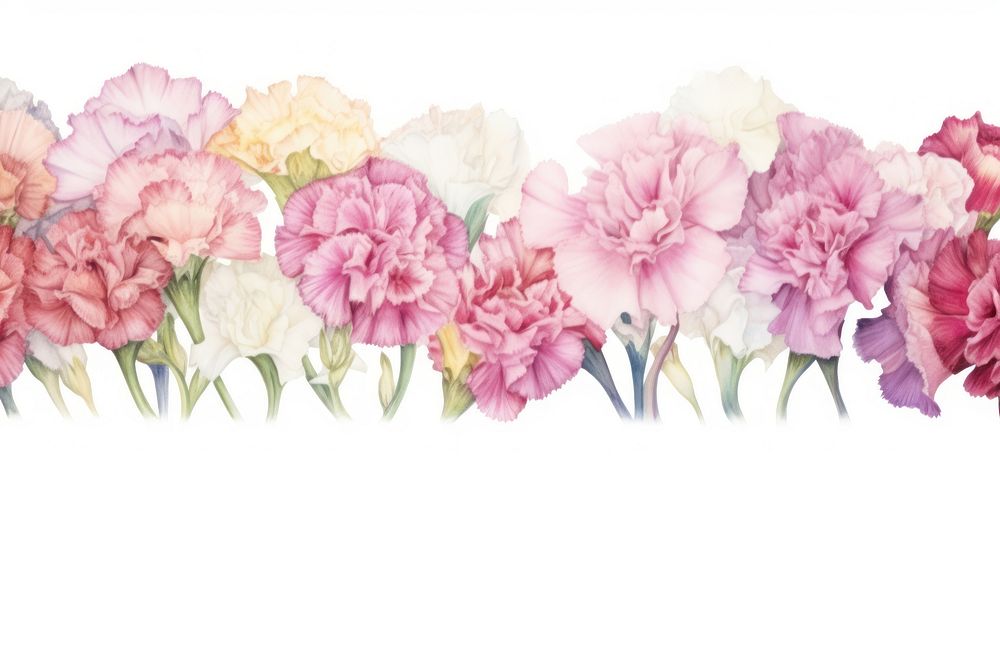 Pink pastel carnation blossom flower plant. AI generated Image by rawpixel.