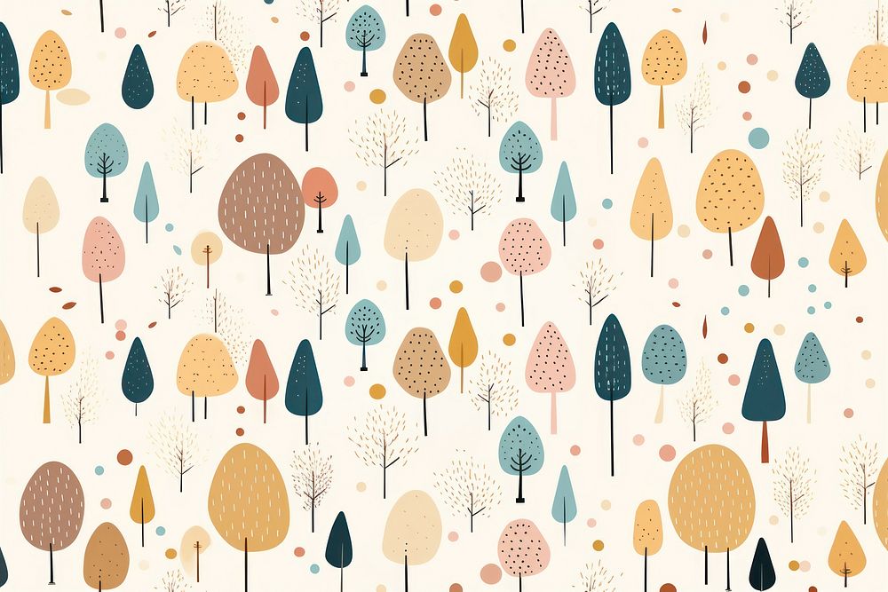 Cute tree pattern outdoors backgrounds. AI generated Image by rawpixel.