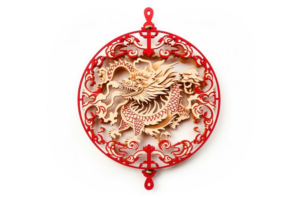 Ornament pendant jewelry dragon. AI generated Image by rawpixel.