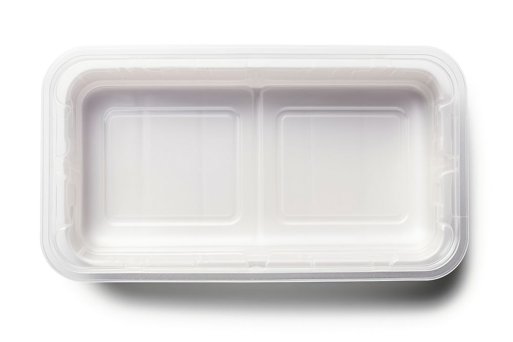 Plastic food plastic tray white background. AI generated Image by rawpixel.