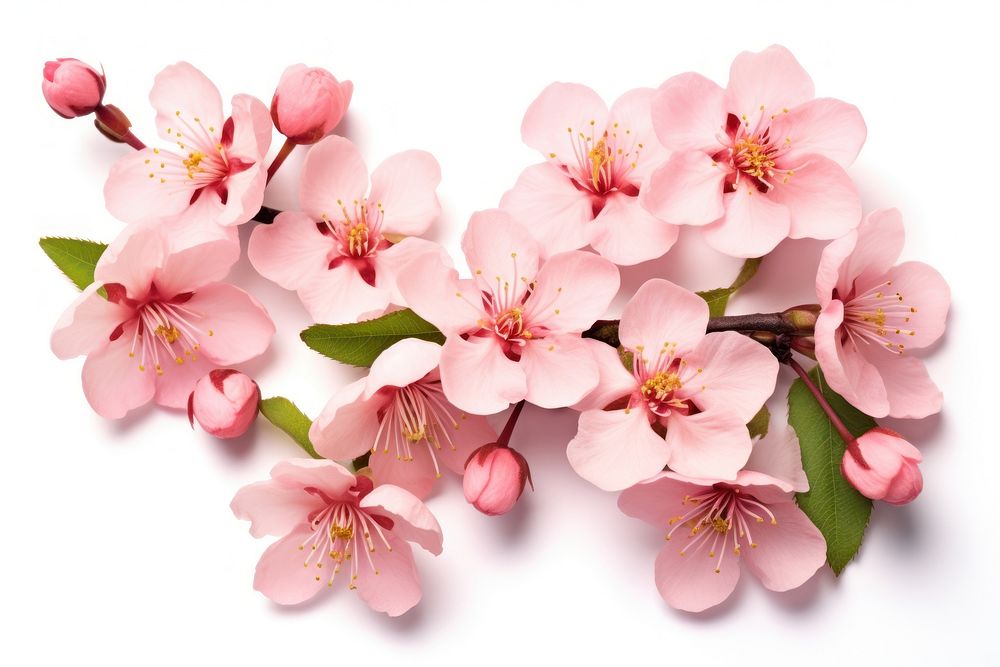 Peach Blossom blossom flower plant. AI generated Image by rawpixel.
