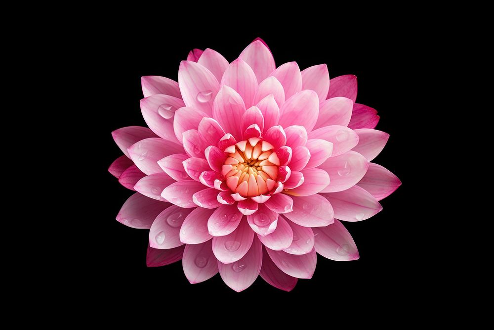 Water Lily dahlia flower petal. AI generated Image by rawpixel.