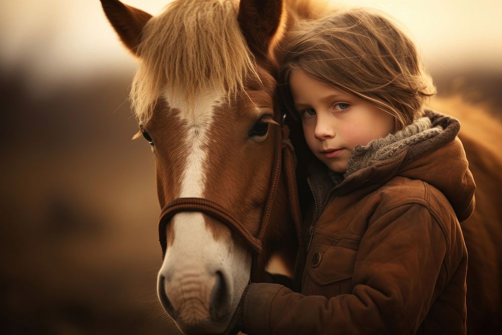 Horse portrait mammal animal. 