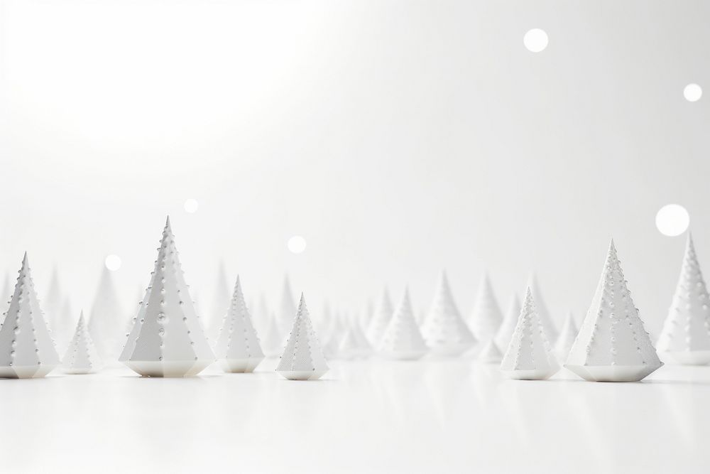 White paper Christmas trees christmas nature christmas tree. AI generated Image by rawpixel.