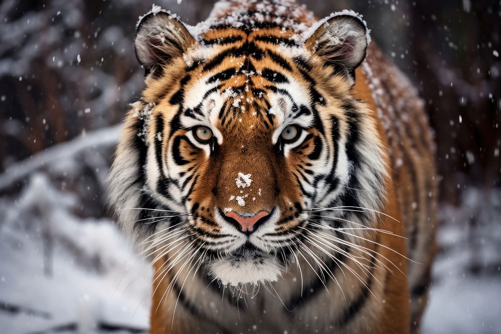 Tiger wildlife animal mammal. AI generated Image by rawpixel.